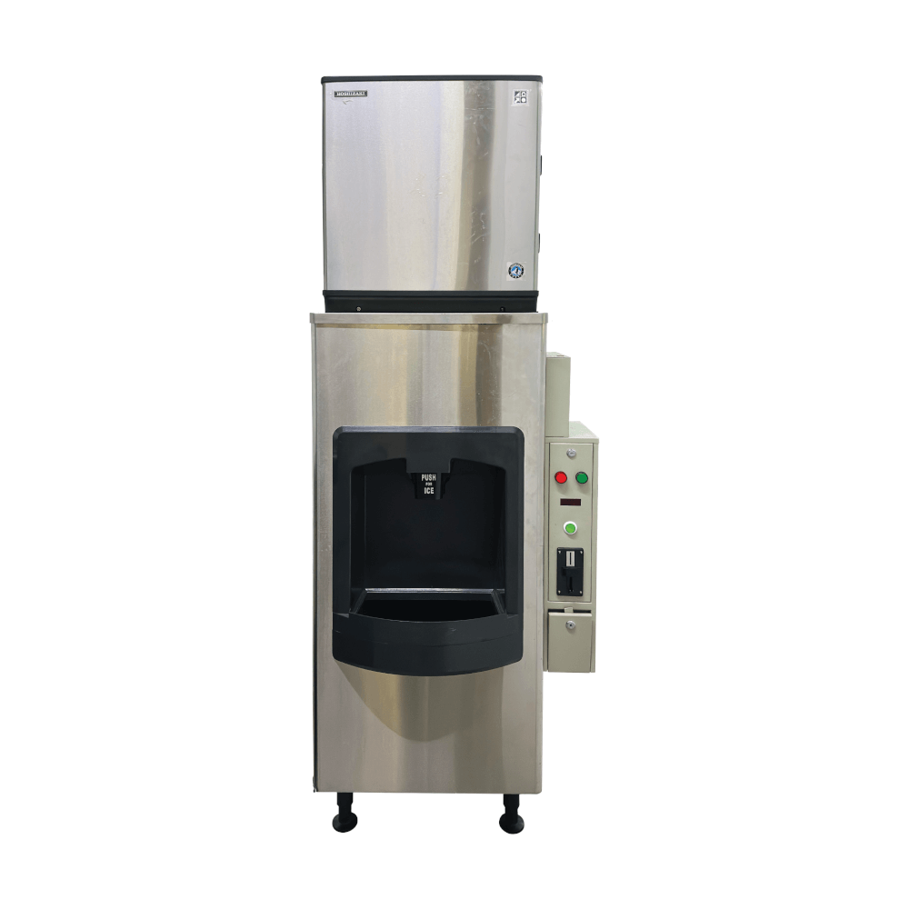 เครื่องทำน้ำแข็งหยอดเหรียญ รุ่น ICE-VN150-01 กำลังการผลิต 140กก./วัน
